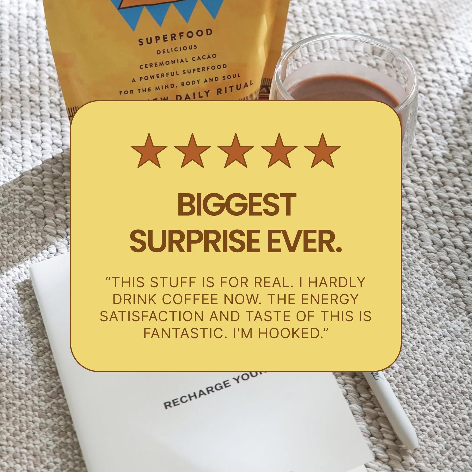 KORACAO KORACAO Organic & Sustainably Harvested Cacao | Ideal Superfood for Everyday Bliss | Ceremonial Grade Cacao | Enhance Your Spiritual Journey with Ancient Superfood Delight - 1 Pound