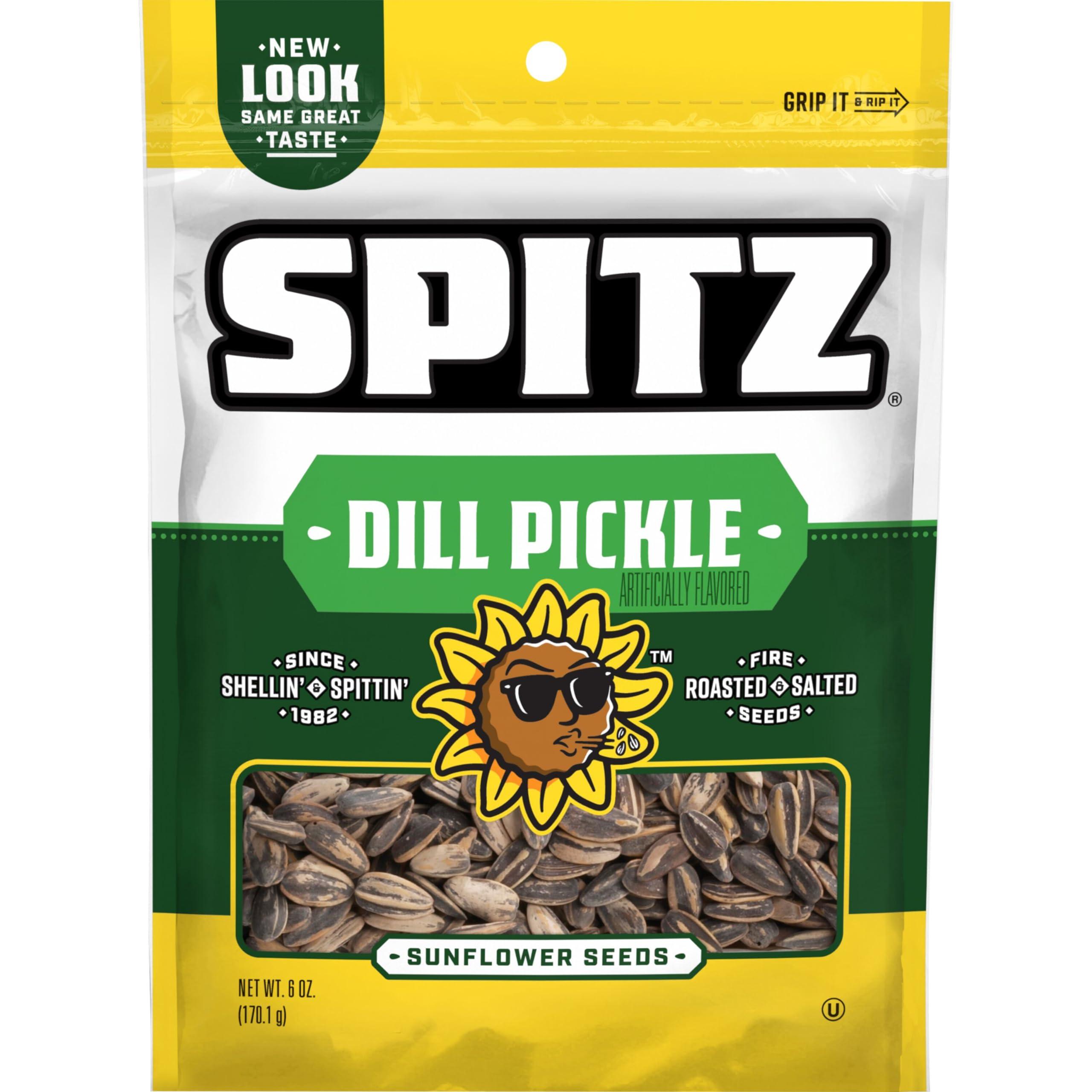 Spitz Spitz Sunflower Seeds, Dill Pickle, 6 Oz (Pack of 9)