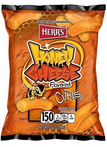 HERR\'S Herr\'s - HONEY CHEESE CURLS, 1 Oz Pack of 7 bags