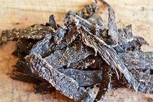 NO MANS LAND BEEF JERKY No Man’s Land BLACK PEPPER Beef Jerky High Protein Low Calorie Low Carb Beef Snack 16oz Bag