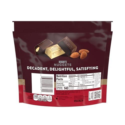 HERSHEY'S HERSHEY\'S NUGGETS SPECIAL DARK Chocolate with Almonds Candy Share Pack, 10.1 oz