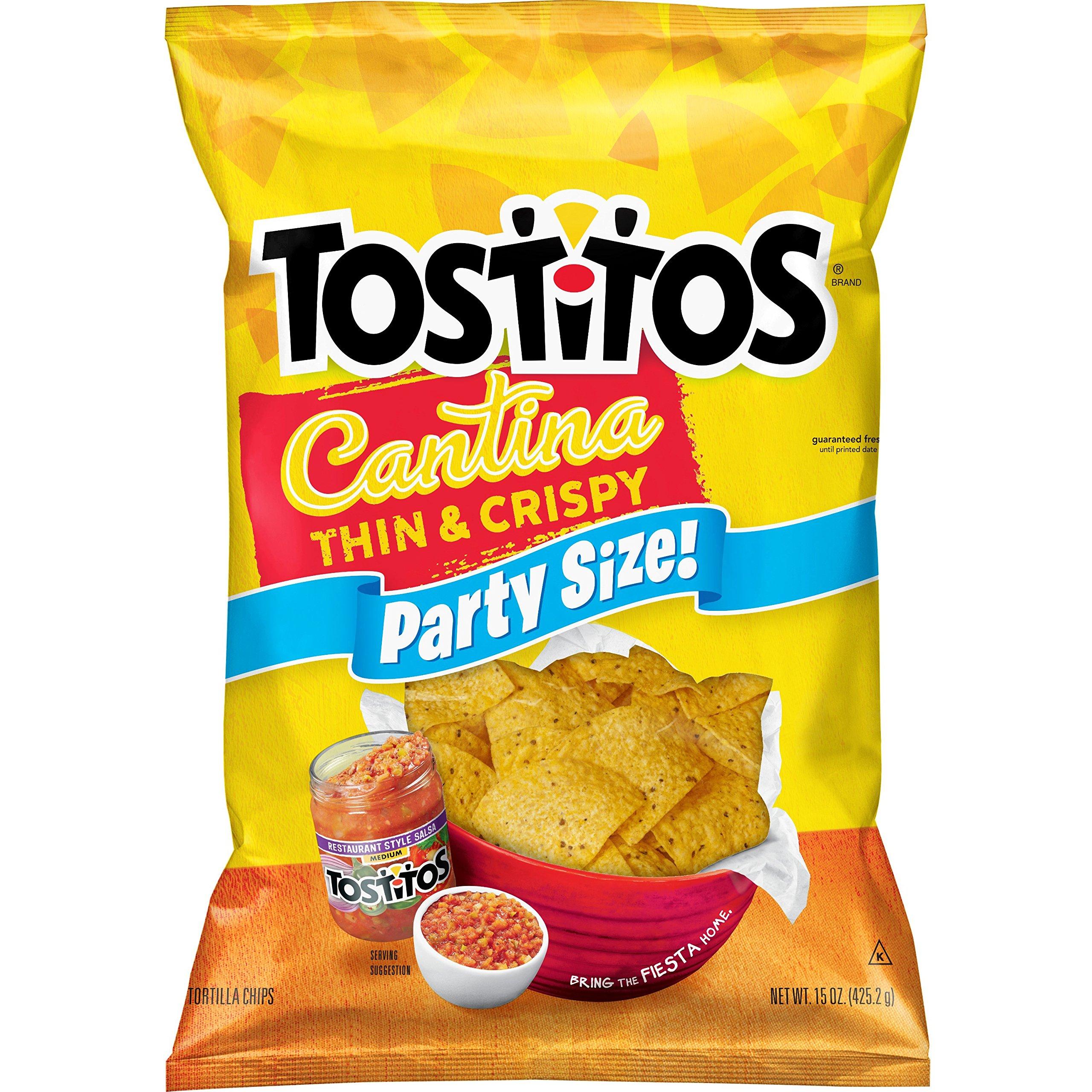Tostitos Tostitos Cantina Tortilla Chips, Party Size Thin & Crispy, 15 oz