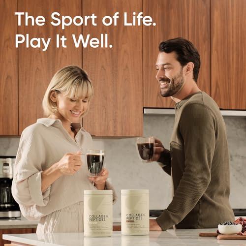 Sports Research Sports Research Marine Collagen Peptides, Dark Chocolate - Hydrolyzed 1&3 Collagen from Wild-Caught Fish - Pescatarian Non-GMO Gluten Free - 30 Servings