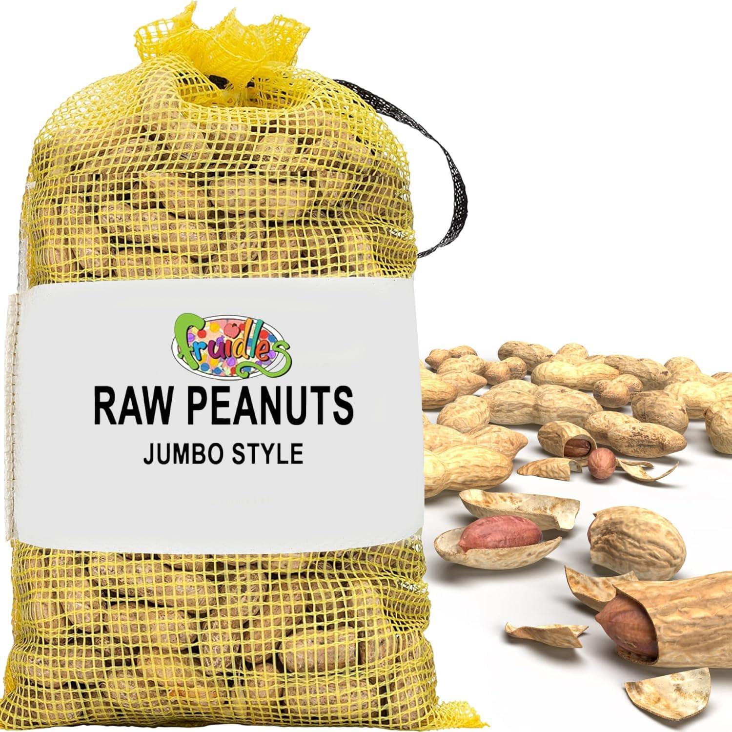 Fruidles Fruidles Raw Peanuts, Raw Peanuts in Shell, Great for Boiling, Squirrels Feed, Birds Feed and Wildlife, 2 Pound Bag