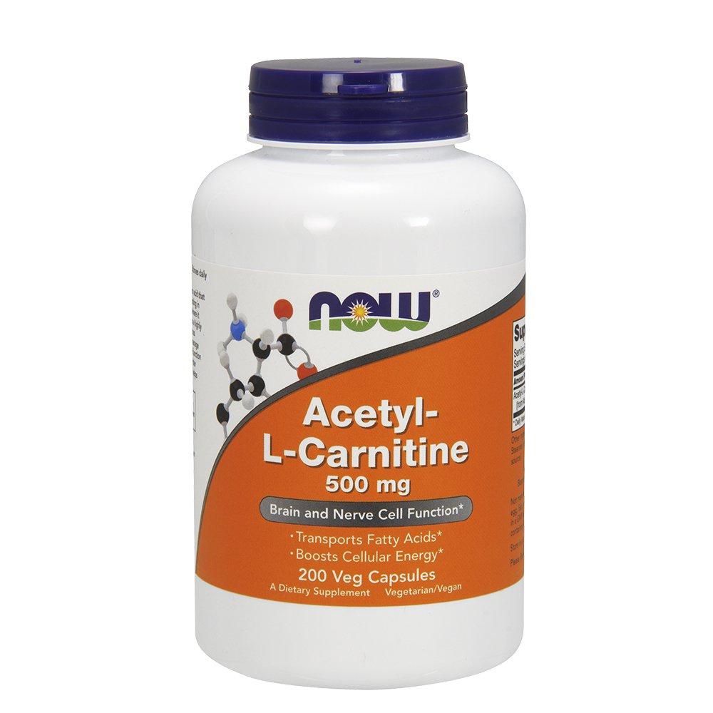 Now Foods NOW Foods Acetyl L-Carnitine 500mg, 200 Vcaps, Pack of 2
