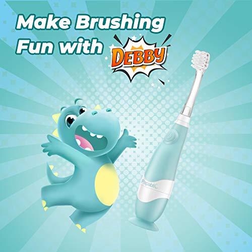 Papablic Papablic Toddler Sonic Electric Toothbrush with Covers for Babies and Toddlers Ages 1-3 Years, Debby Bundle with Arya