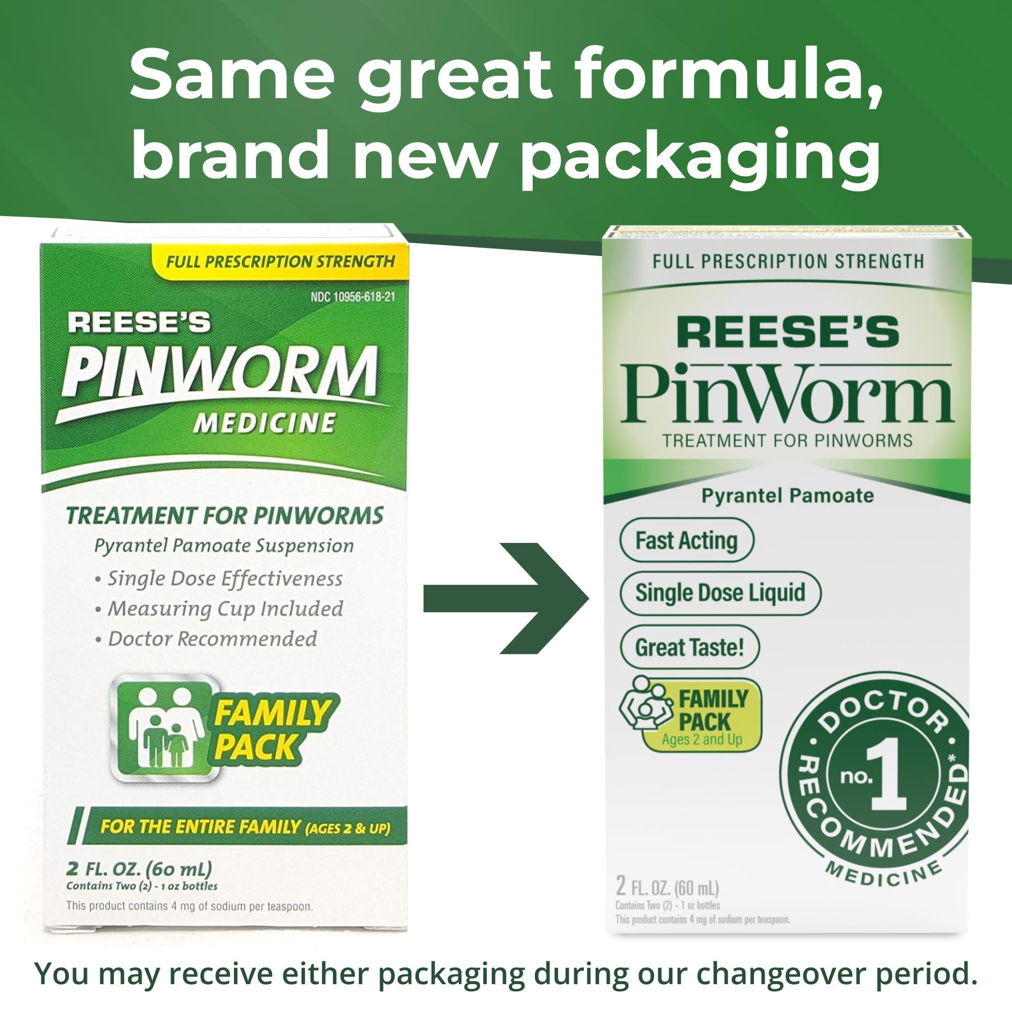 REESE'S PINWORM Reese's Pinworm Medicine 1 OZ PYRANTEL PAMOATE Suspension -(Pack of 3)