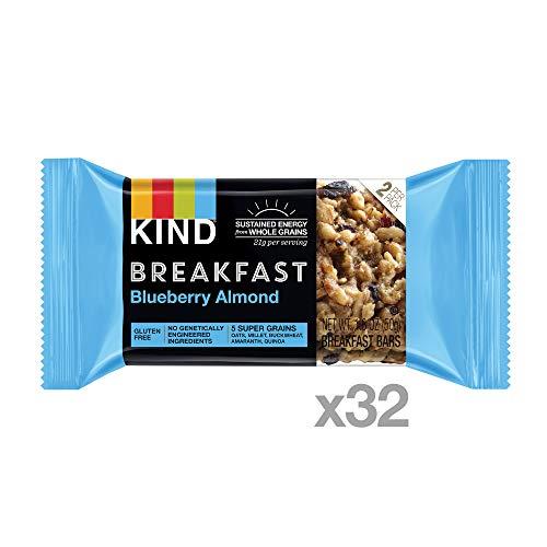 KIND KIND Breakfast Bars, Blueberry Almond, Gluten Free, 1.8oz, 32 Count