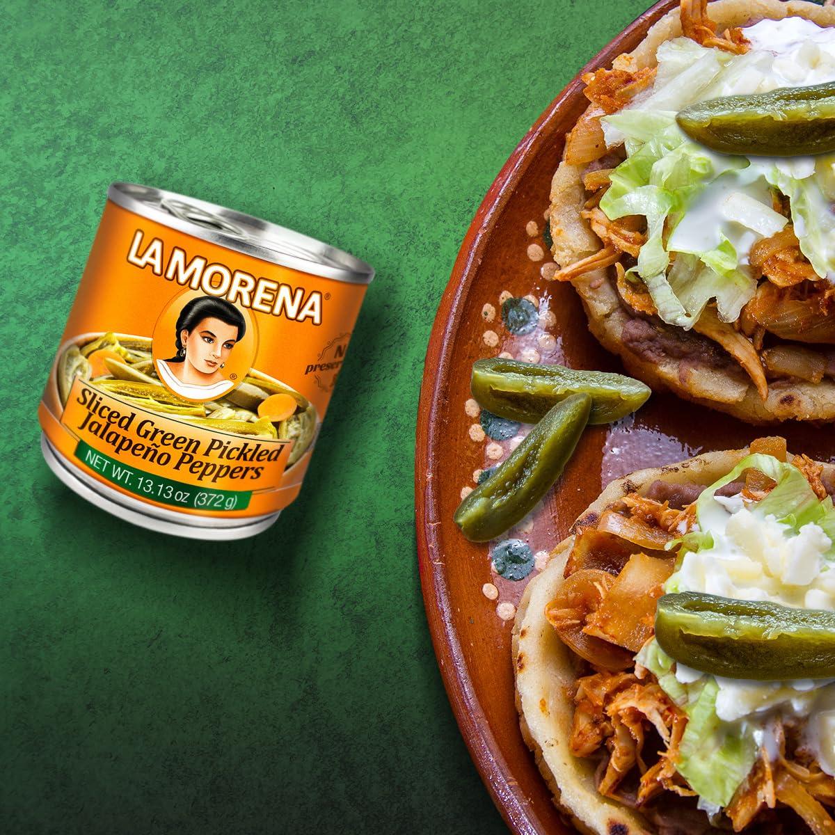 La Moderna La Morena Sliced Green Pickled Jalapeno Peppers, 13 oz (1 unit)
