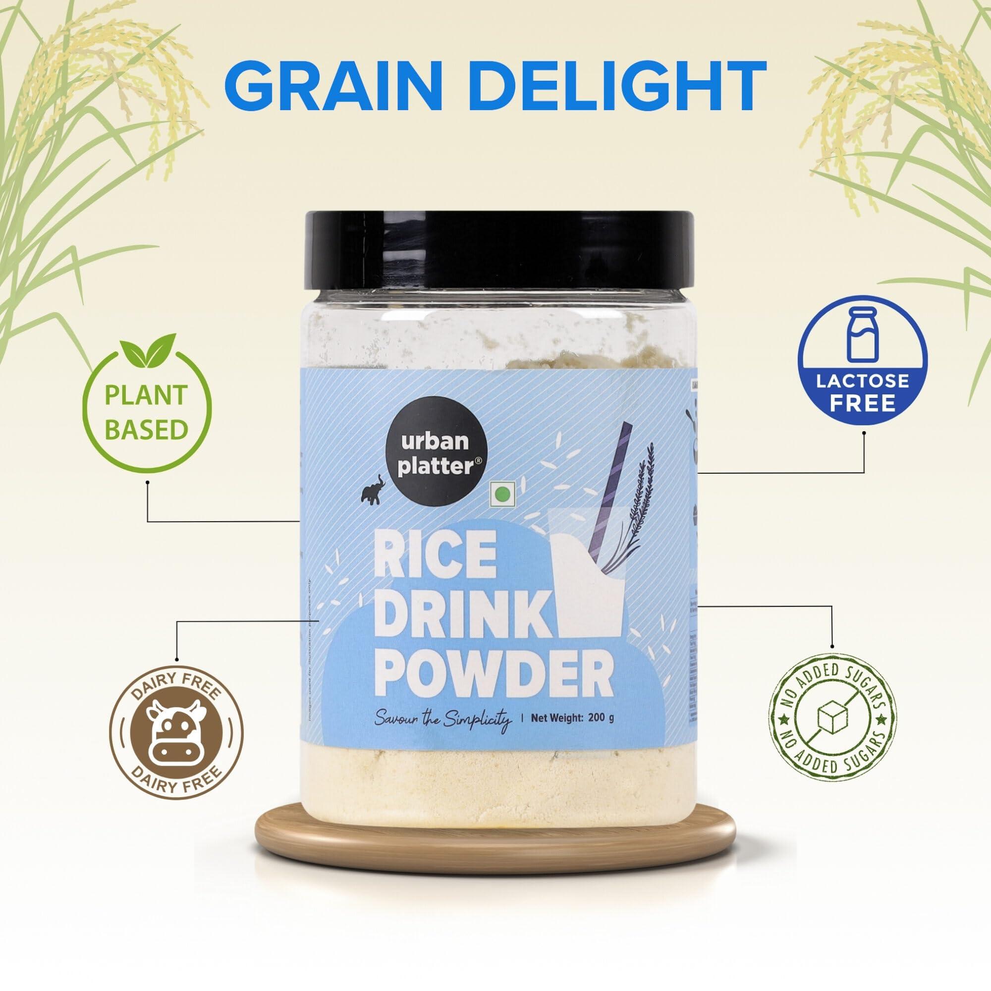 Urban Platter Urban Platter Vegan Rice Milk Powder, 200g / 7oz [Creamy, and Sweet Dairy-free Milk Alternative]