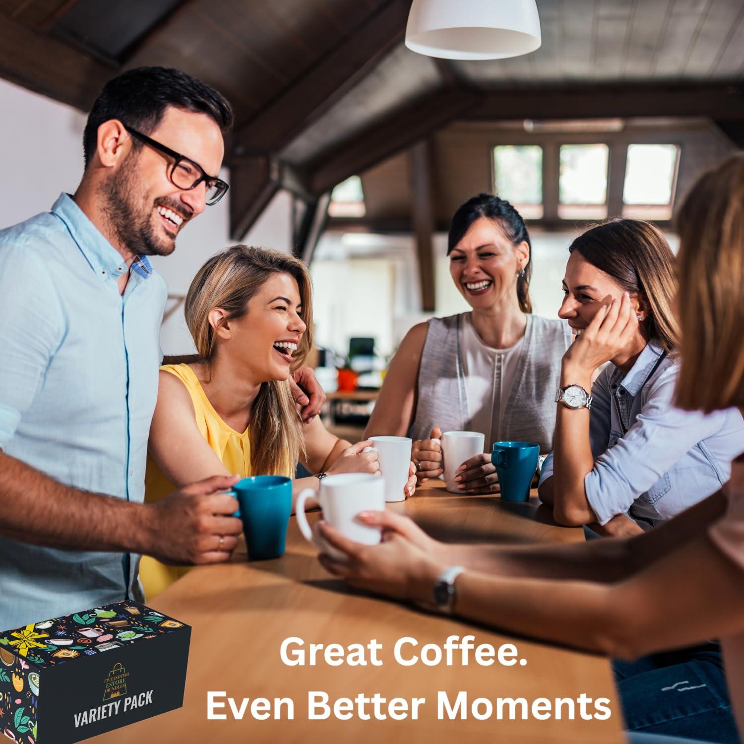 FIVEANDTWOESTORE BUNDLES 16ct K-Cups Variety Pack | Includes Medium & Dark Roast, Flavored Coffee Pods& Mocha K Cups| Wide Variety Coffee Pods for Keurig,Excellent Gift for Starbucks Coffee Lovers