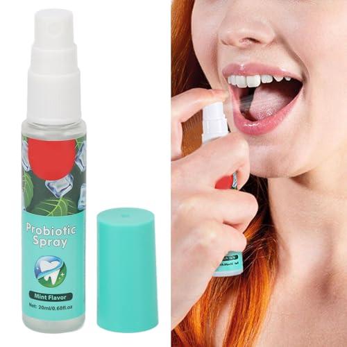 YUSHANCHENG Mouth Spray Oral Spray Bad Breath Treatment Relieve Dry Mouth Long Lasting Mint Freshener 20ml Pocket Size