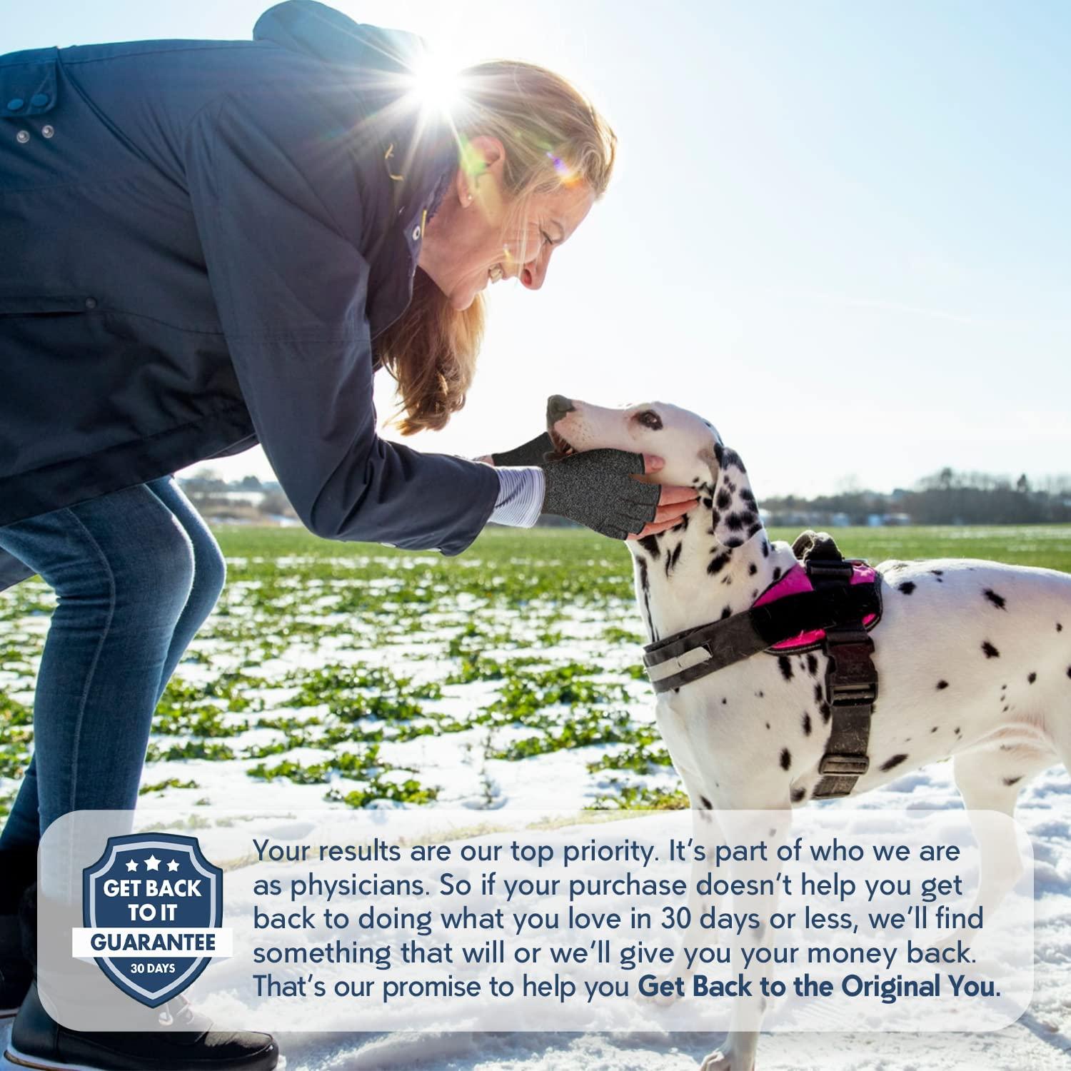 Dr. Frederick's Original Dr. Frederick\'s Original Arthritis Compression Gloves for Women & Men - Ideal for Arthritis Hand Pain Relief, Carpal Tunnel, Reynauds & Poor Circulation - Large