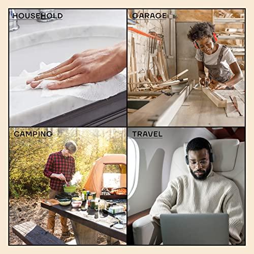 soto soto White Expandable Cleaning Towels, 100% Cotton (25 Pack) - 9 inches x 13 inches; Cotton Cleaning Rags, Disposable Hand Towels; Stronger Than Paper Towels Bulk Quantity