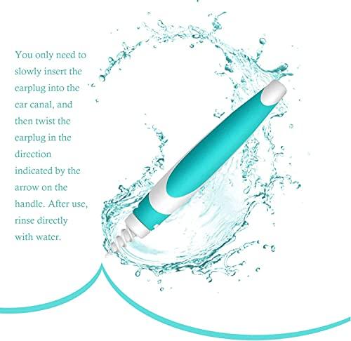 N+A Q-Grip Ear Wax Remover, Upgraded Spiral Swab Q-Grip Ear Wax Remover Kit Ear Cleaner Ear Wax Removal Tool with 16 Replacement Heads, Suitable for Adults and Children (Green)