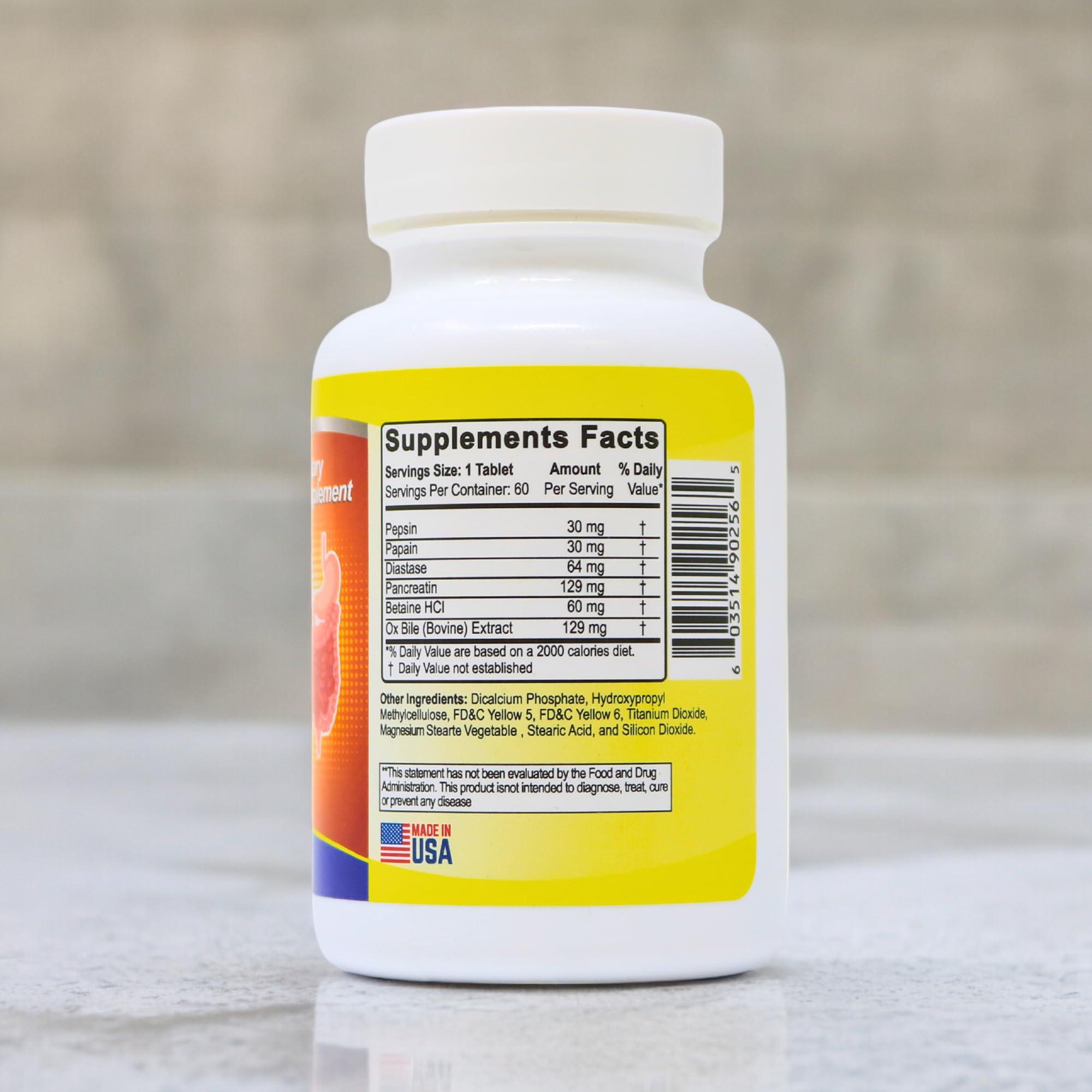 Arymar Arymar Sales Biliares Ox Bile with Digestive Enyzmes 60 Tabs