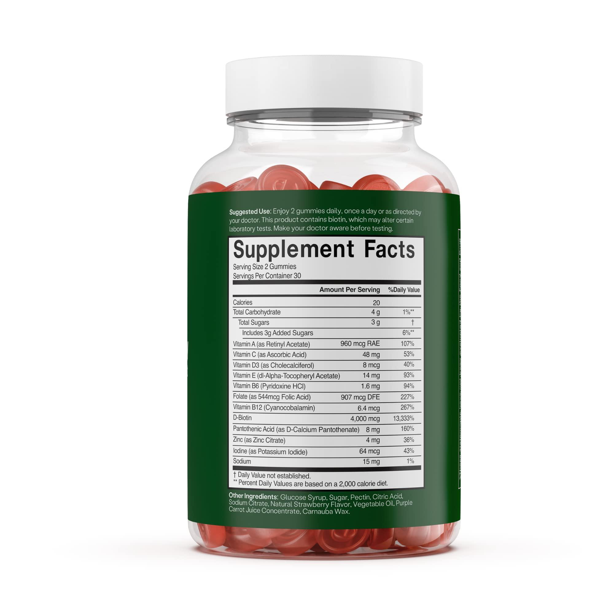 Embody Embody: 60 Skin Gummies Multivitamin Retinol Gummy | Vitamin A Supplement for Anti-Aging, Glowing, Youthful & Clear Skin | Strong Hair & Nails with Biotin, Vitamin C, B12 & Zinc