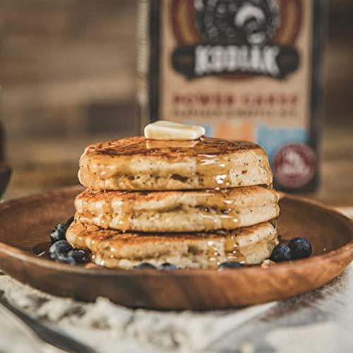 Kodiak Cakes Kodiak Power Cakes, Pancake & Waffle Mix, Almond Poppyseed, High Protein,100% Whole Grains (Pack of 1)