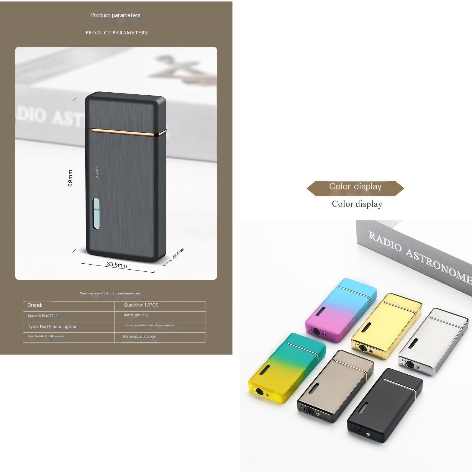 OLELY Jet Flame Fire Torch Lighter Gas Butane Refillable, Classic Flip Lighters Windproof Cigar Lighter Multipurpose for Candle BBQ Grill Fireplace Stove Barbecue (Color : Luminous White)