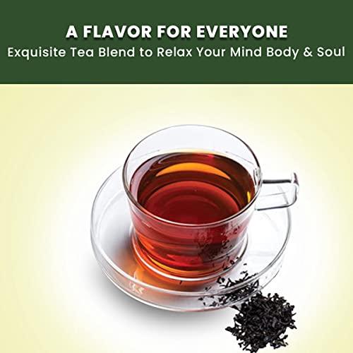 TEA 4U. BY ANVERALLY Tea4U FBOP Tips Loose Black Ceylon Tea, Fresh Handpicked Leaves with Metal Canister