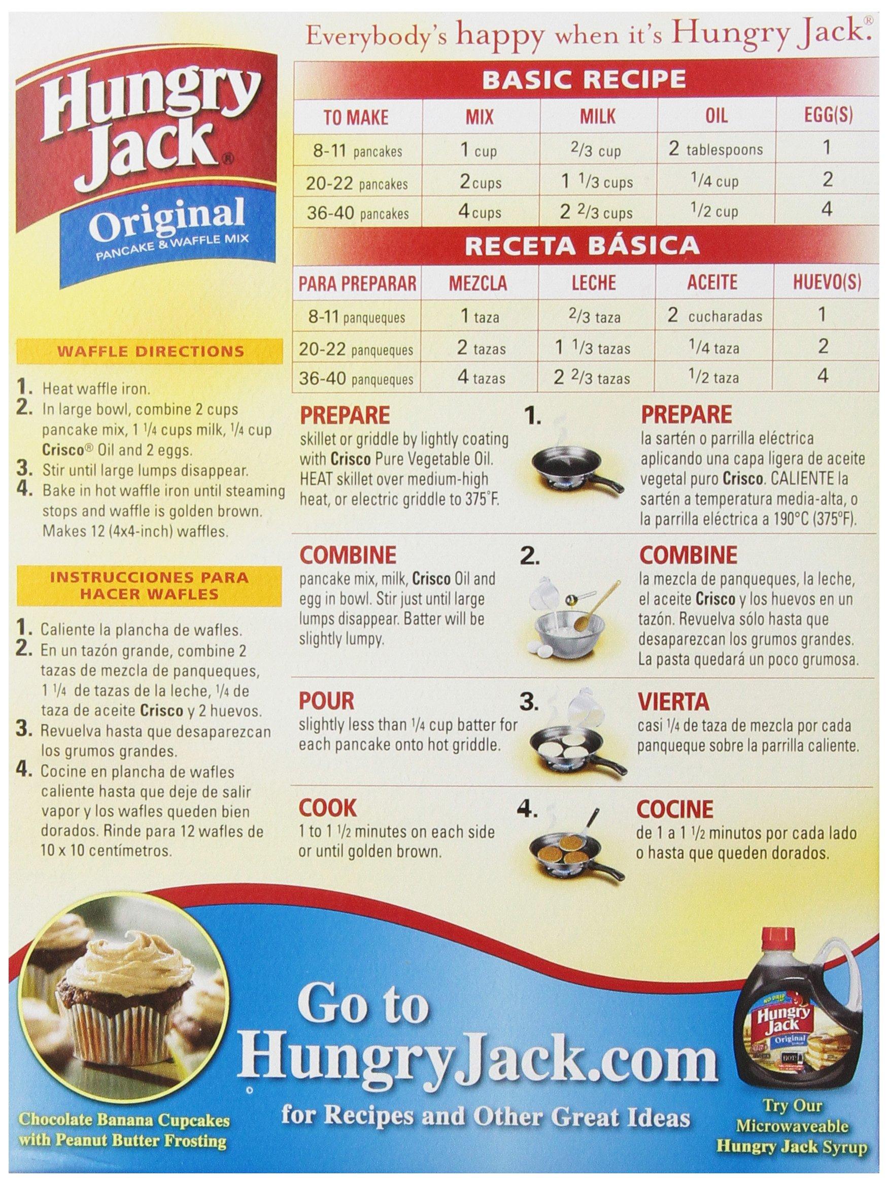 Hungry Jack Hungry Jack Original Pancake and Waffle Mix, 32 Ounce (Pack of 6)