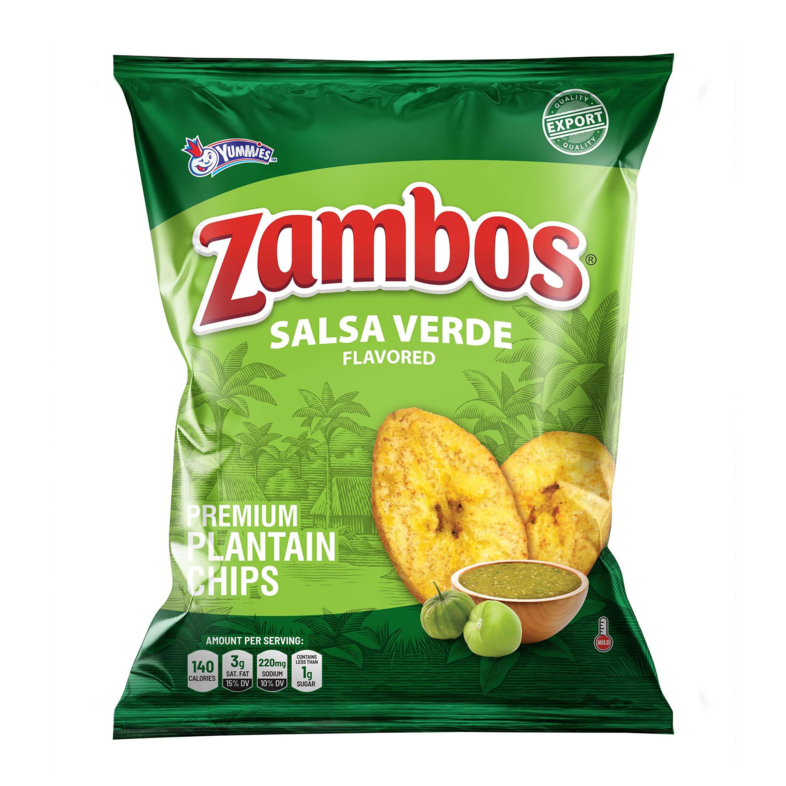 Zambos Zambos Plantain Chips Salsa Verde (Pack of 1)