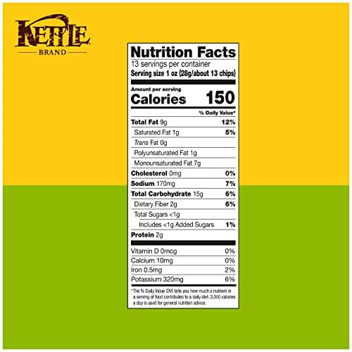 Kettle Brand Kettle Brand Potato Chips, Jalapeno Kettle Chips, Party Size, 13 Oz (Pack of 3)
