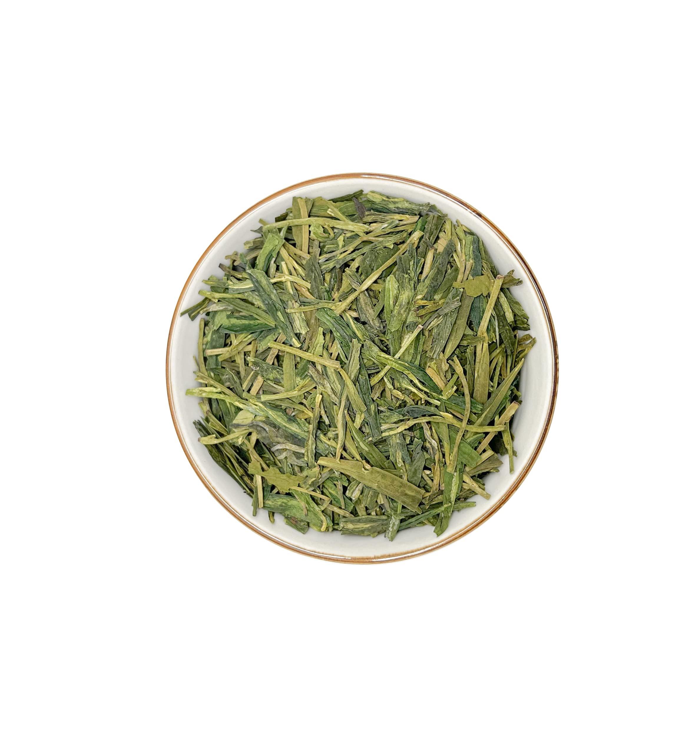 TIAN HU SHAN TIAN HU SHAN First Grade Tea Chinese LongJing/Dragon Well Green Tea Loose Leaf 8oz (227g)