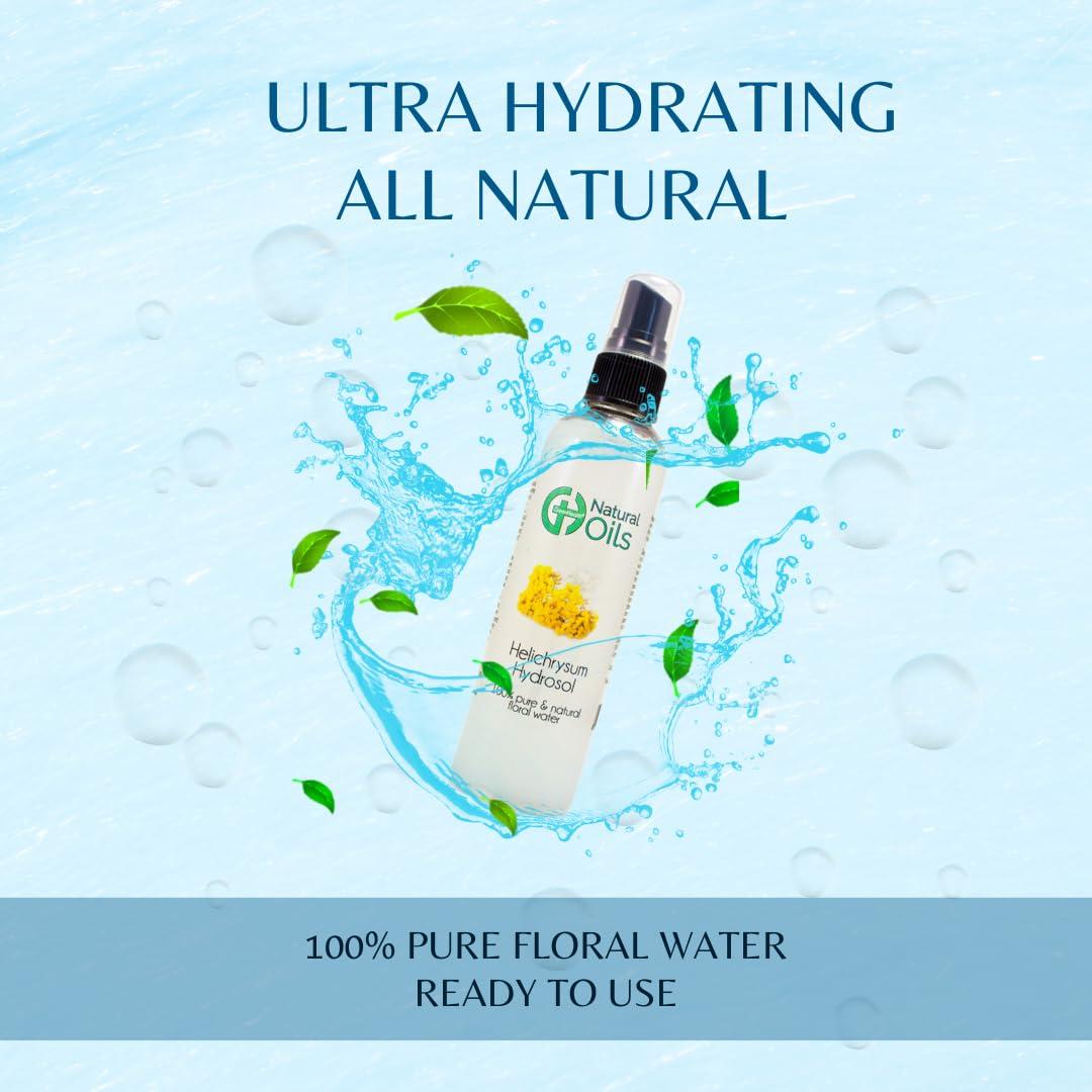 GreenHealth GreenHealth Helichrysum Hydrosol (Floral Water) - 8 fl oz Plastic Jug w/Cap - 100% Pure (NOT Oil)
