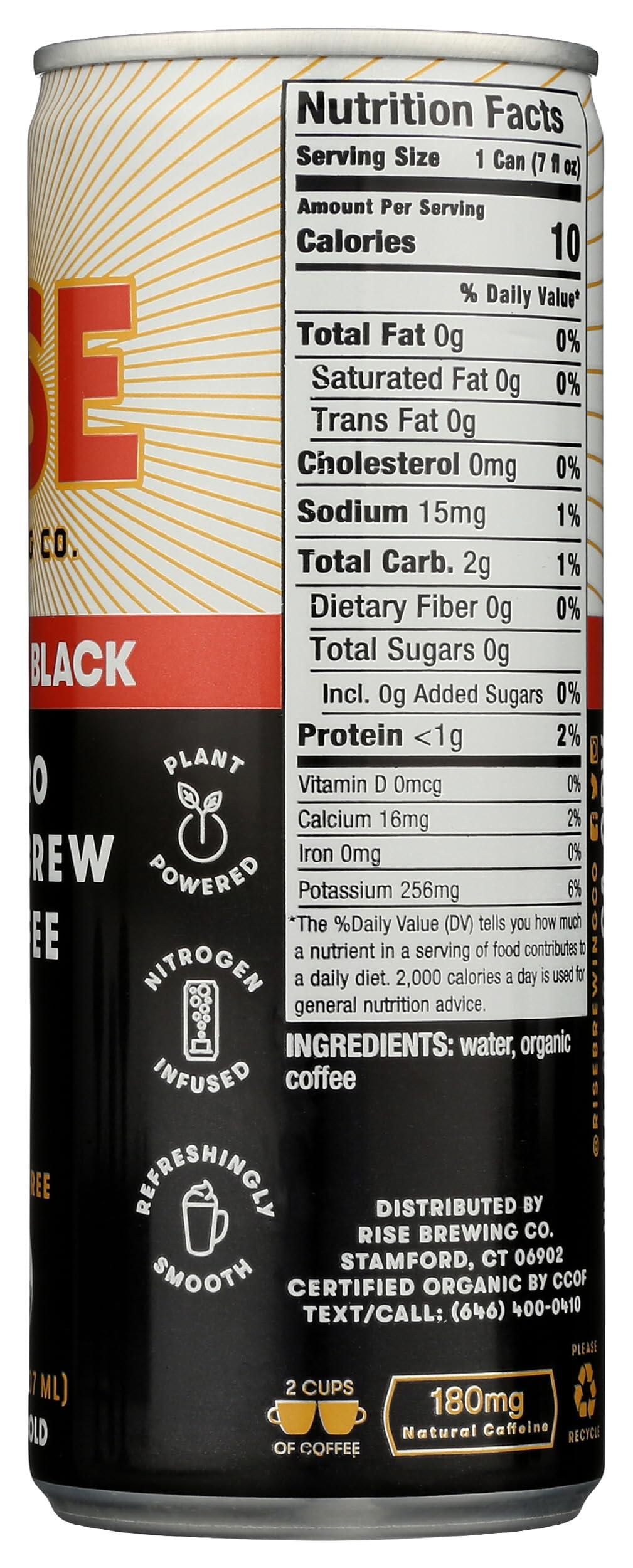 RISE Brewing Co. RISE Nitro Cold Brew Coffee, 7 fl oz