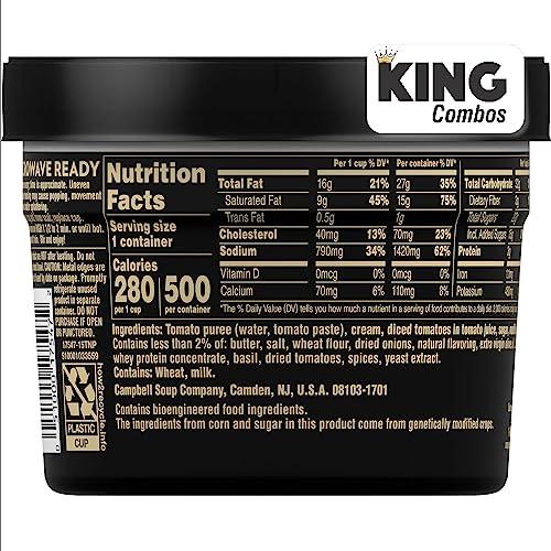 KING COMBOS Campbell\'s Slow Kettle Style Tomato & Sweet Basil Bisque, 15.5 oz. Tub + King Combos QR Code pack of (12)