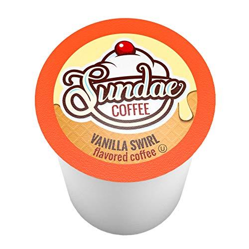 Two Rivers Coffee Two Rivers Coffee Ice Cream Flavored Coffee Pods, Variety Sampler Pack for Keurig 2.0 K Cup Brewers, 100 Count