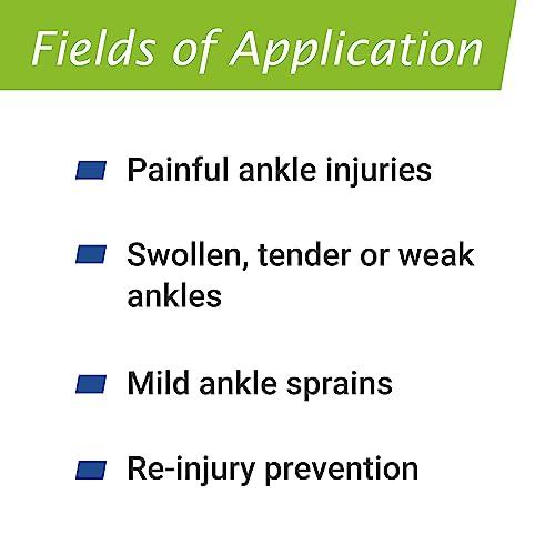 Actimove Actimove Sports Edition Ankle Support Elastic Wrap Around For Pain Management For Sprained, Swollen or Weak Ankles Left/Right Wear Black, Large