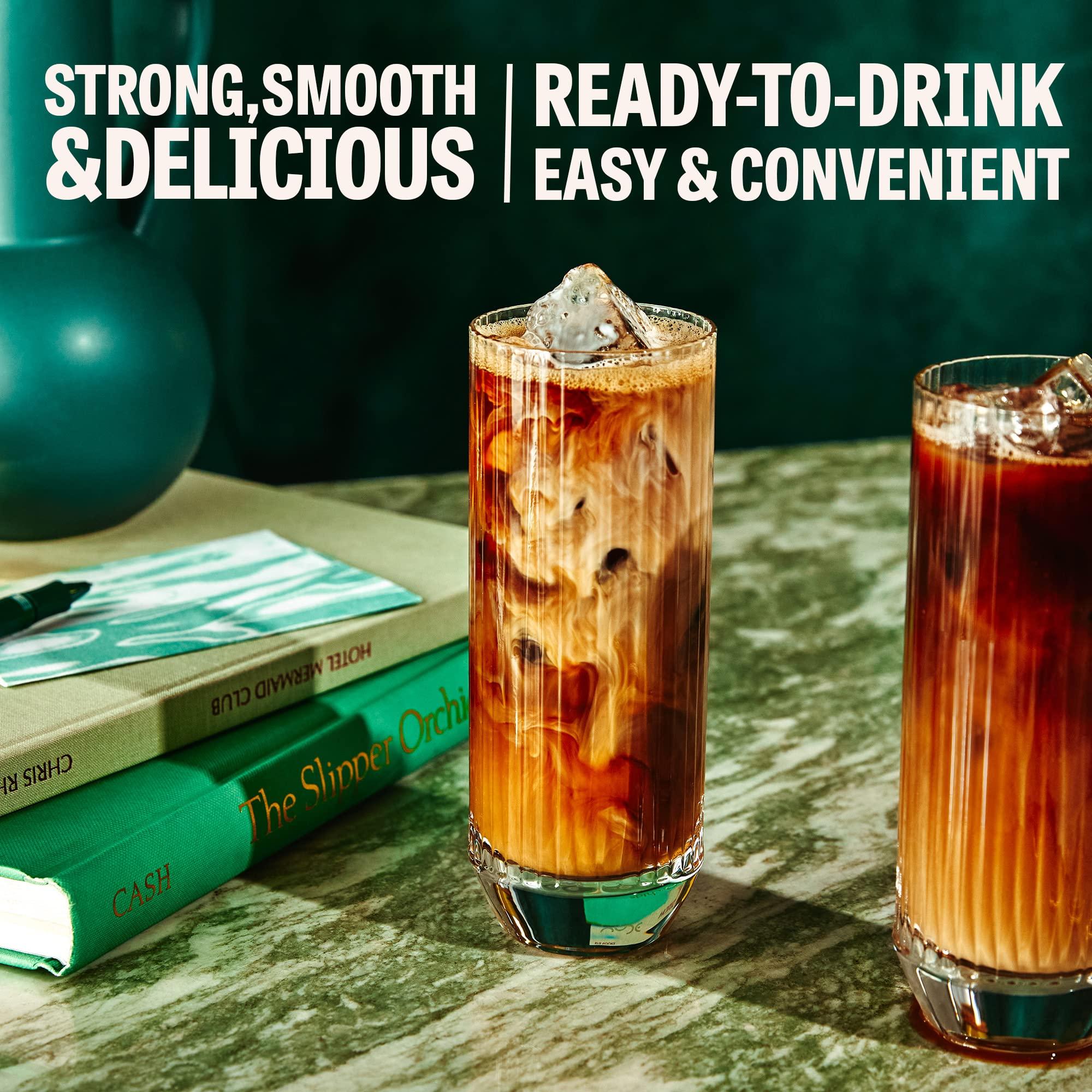 Wandering Bear Wandering Bear Organic Mocha Cold Brew Coffee - Strong, Bold, Smooth, Unsweetened, Shelf-Stable, Ready to Drink, Gluten Free, & Vegan Iced Cold Brewed Coffee Drink - 32 fl oz, 6 pack