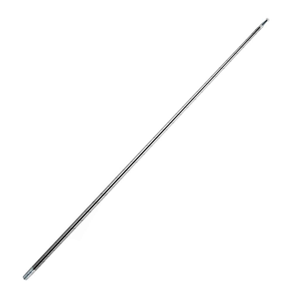Surakey Pocket Staff Magic Telescopic Stick | Elevated Staff Stick I Collapsible Retractable Expandable Bow Extendable Portable Expanding Metal Cane Pop Out Wands (130cm Silver)
