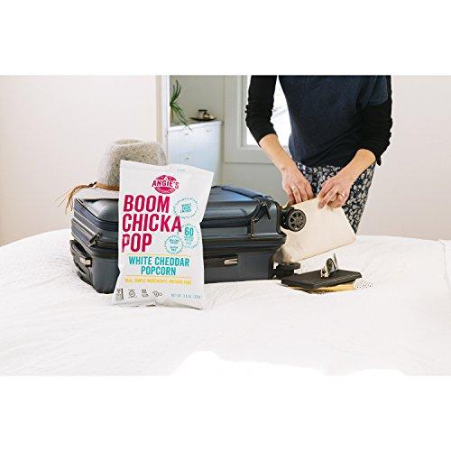 Angie’s BOOMCHICKAPOP Angie\'s BOOMCHICKAPOP White Cheddar Popcorn, 4.5 oz. (Pack of 12)