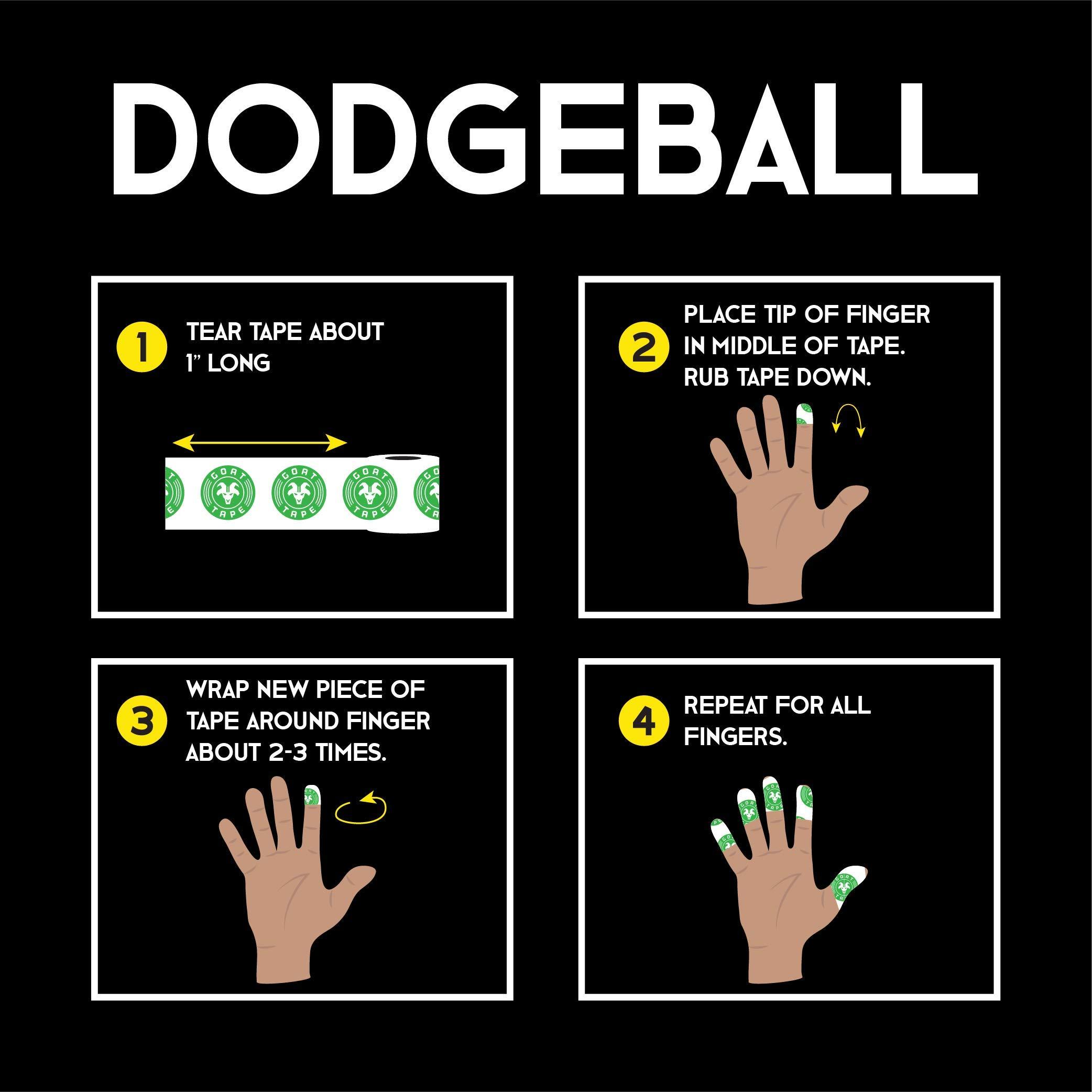 Goat Tape Scary Sticky Premium Hook Grip Tape, Athletic Tape for Cross Training, Weightlifting Tape, Cross Training Accessories, Sports Grip Tape - 30 Feet Long, Black/Yellow, 4 Rolls