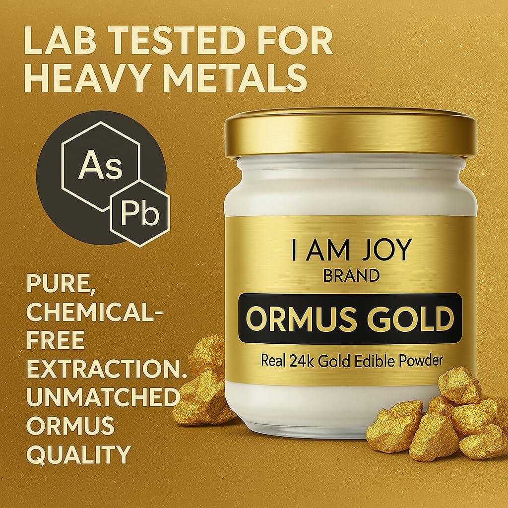I Am Joy co. I Am Joy co. Pure Ormus White Gold Powder Monoatomic M-State 24k 99.99% | No Plastic, No Lye, No Dyes, No Fillers | 22 Grams