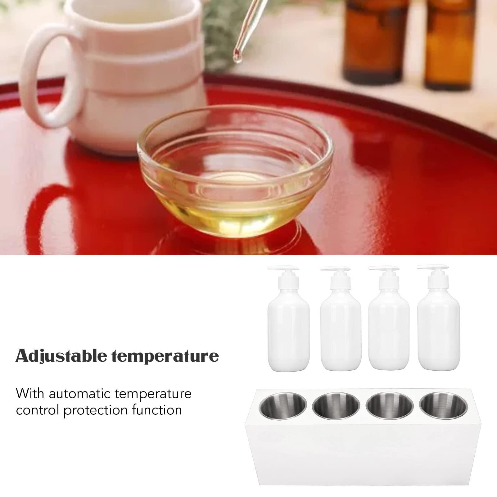 HUAOSN Massage Oil Heater, Fast Heating Safety Function Gel Warmer, Multipurpose 9 Gear Temperature Adjustmen Heated Lotion Warmer, for Heating Massage Oils(US)