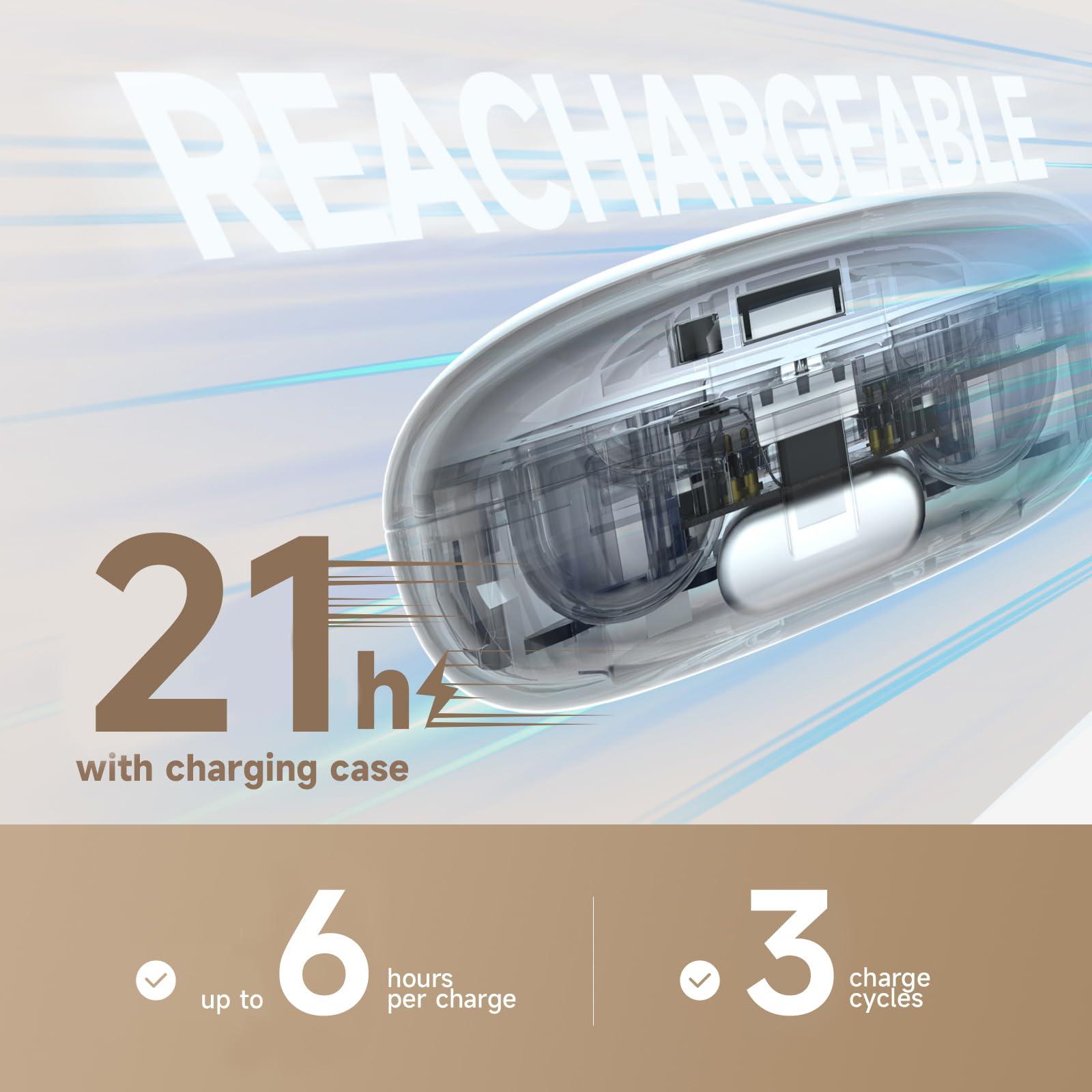 Edifier Mini Hearing Aids, Hearing Aids for Seniors with Bluetooth, Rechargeable Hearing Aid with Noise Cancellation,4 Professional Modes, OTC Hearing Amplifier,Nearly Invisible & Comfortable,App Control,Clear Sound