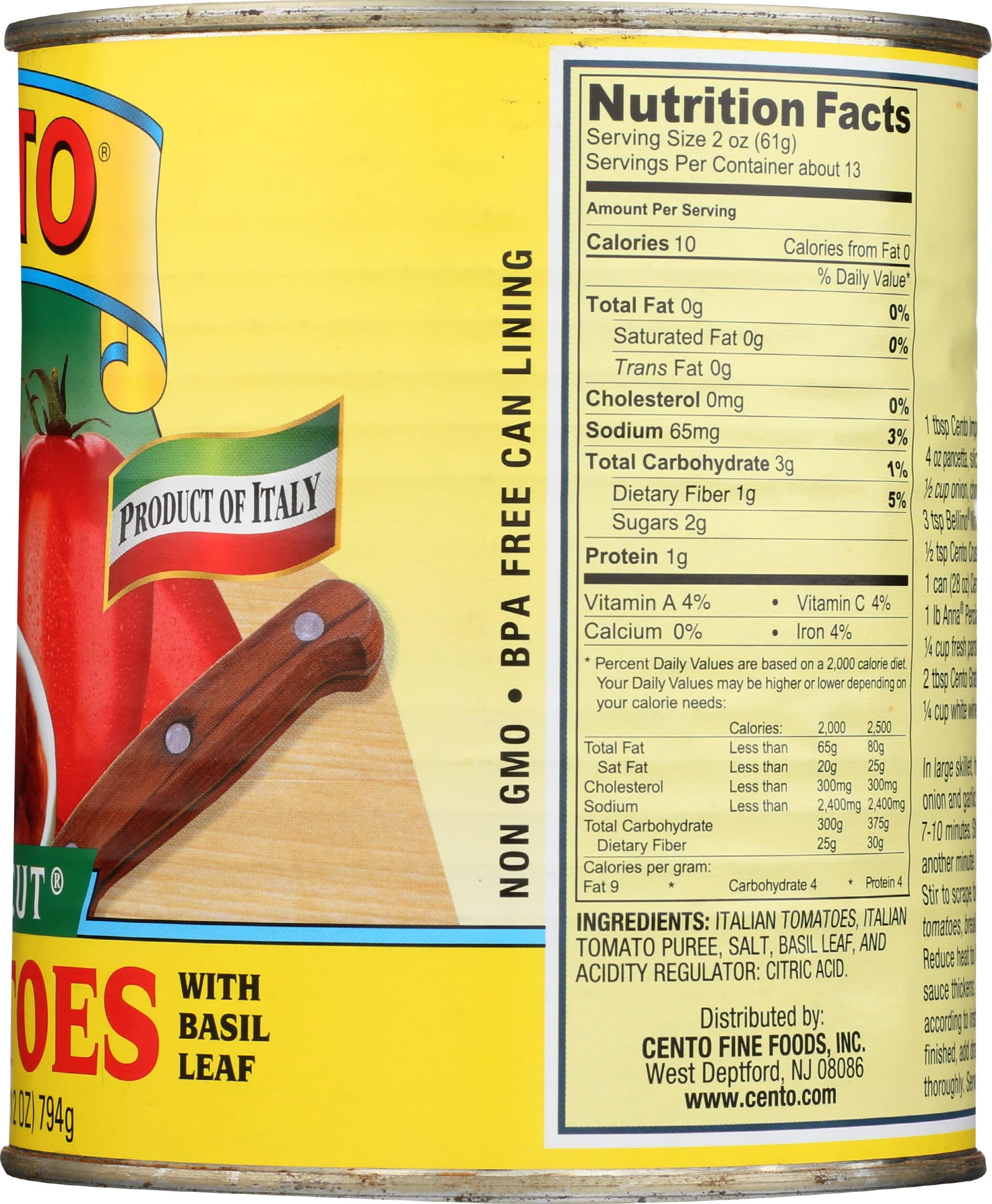 Cento Cento Chef's Cut Tomatoes 28 Ounces