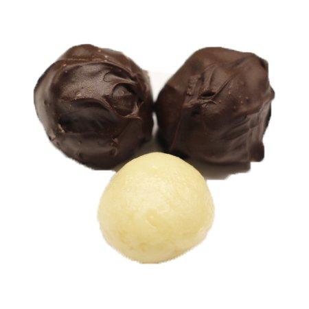 Scott's Cakes Scott's Cakes Dark Chocolate Covered Key Lime Marzipan Truffles in a 8 oz. White Gourmet Box