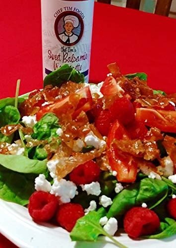 Chef Tim Foods Chef Tim's Sweet Balsamic Vinaigrette 12.7 oz. (Pack of 3) Salad Dressing & Marinade "Shake, Shake, Shake. Don't Refrigerate"