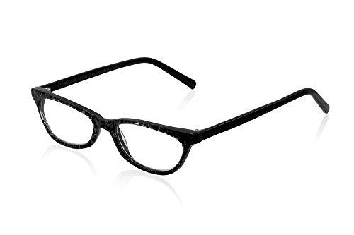 Eynack Eynack Irine The Leopard Women's Reading Glasses, Black, 2.50