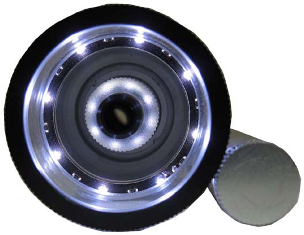 HAWK IMPORTERS, INC Micro View 20X Power | Compact 6\" LED Desk Top Microscope | MM Marked Eye Piece | Cushioned Fit Box Included