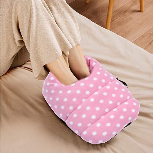 HEALLILY Heating Foot Warmer Heated Foot Warmers Foot Warm Cushion Anti Skid Plush Shoes Foot Warmer mat Electric Foot Massagers Heater Shoes Boots Electro-Thermal Office Super Soft Fleece