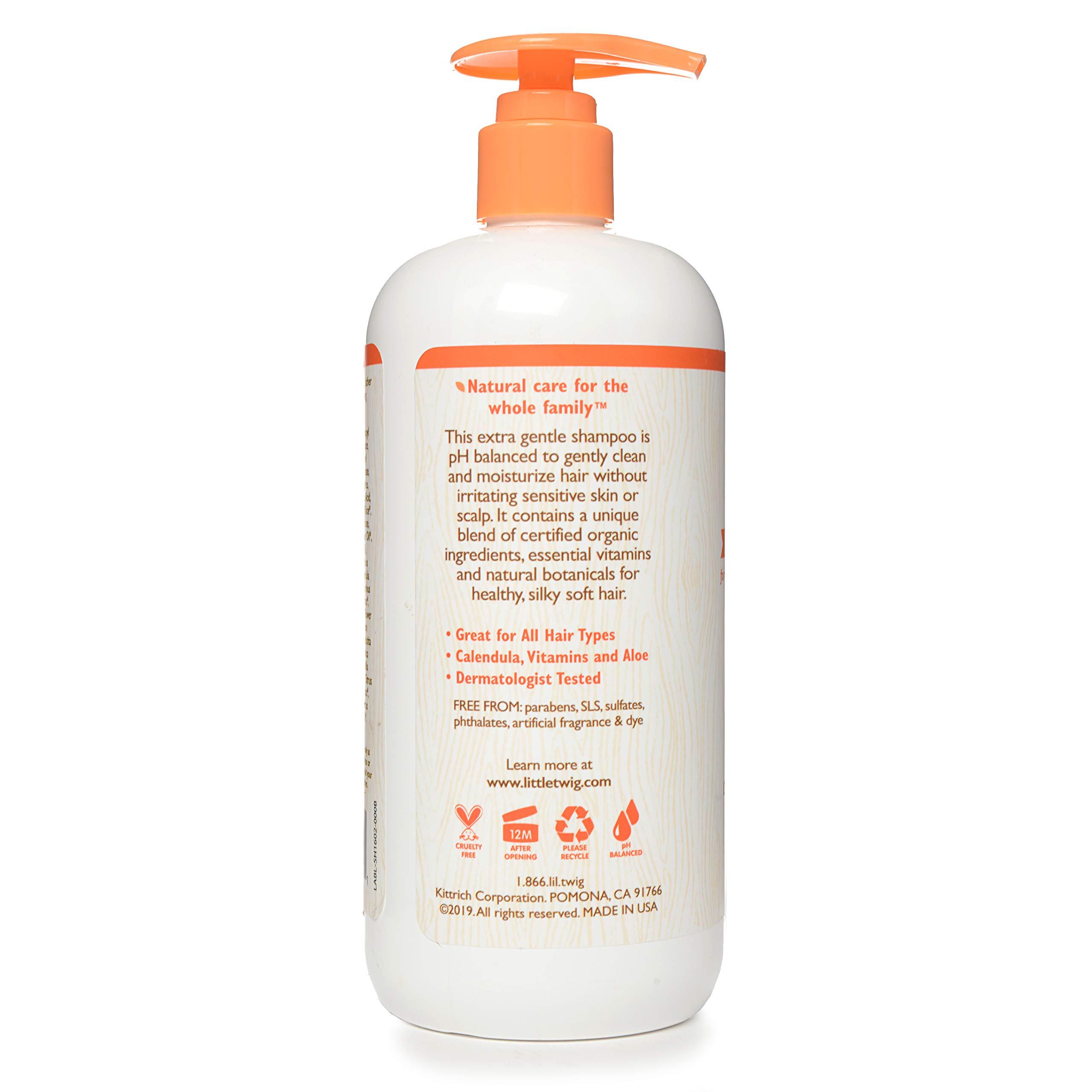 Little Twig Little Twig Happy Tangerine Shampoo, Hair Shampoo with Natural Plant Derived Formula, Vegan, Gluten-Free, Perfect for Newborns, 17 fl. oz.