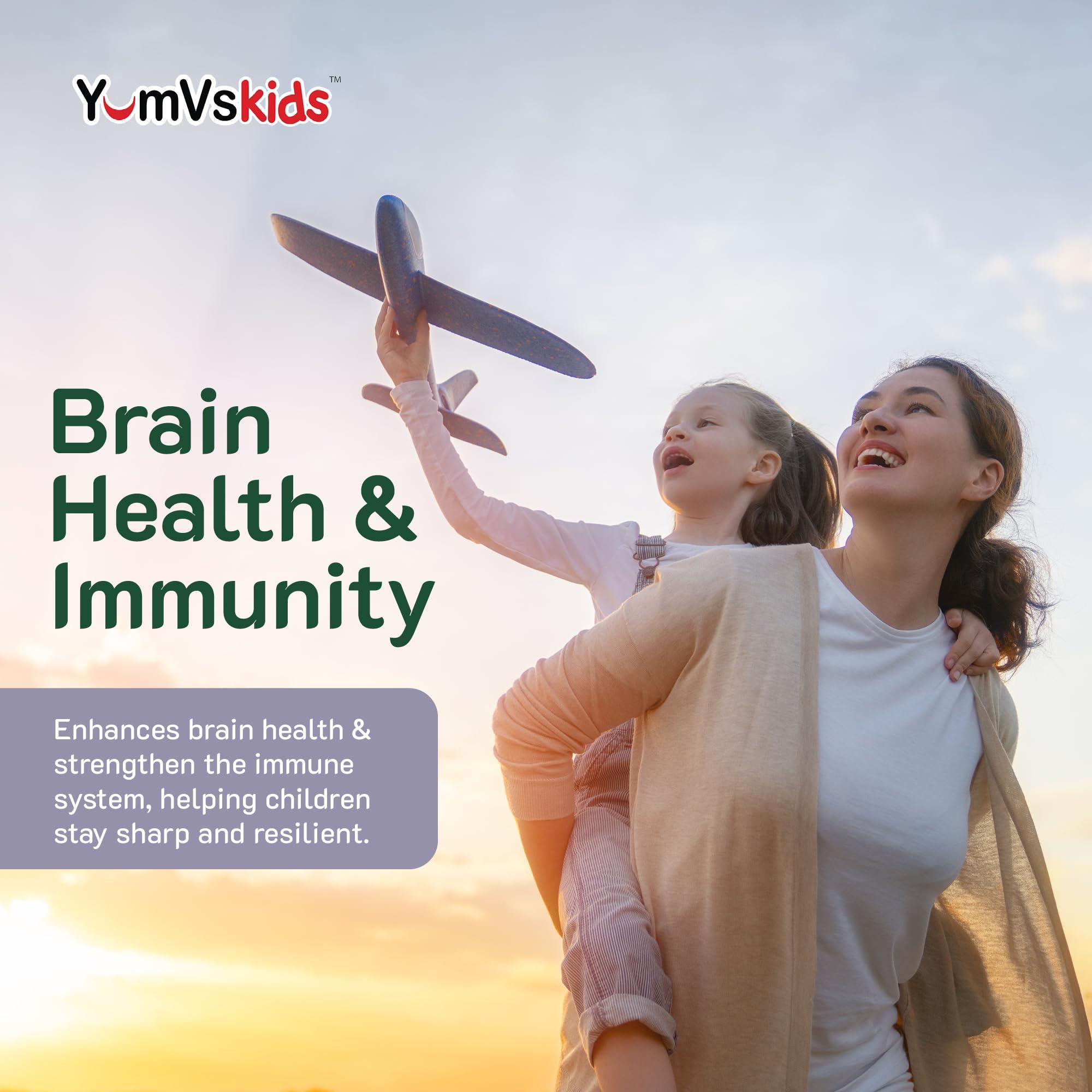 YUM-V'S YumVs Complete Kids Iron Gummies - Kids Iron Supplement Gummies with Vitamin C - Grape Flavor, Children\'s Chewable Iron Supplement for Kids, Kosher Halal Gluten Free Vegetarian Iron Gummies (60 Count)