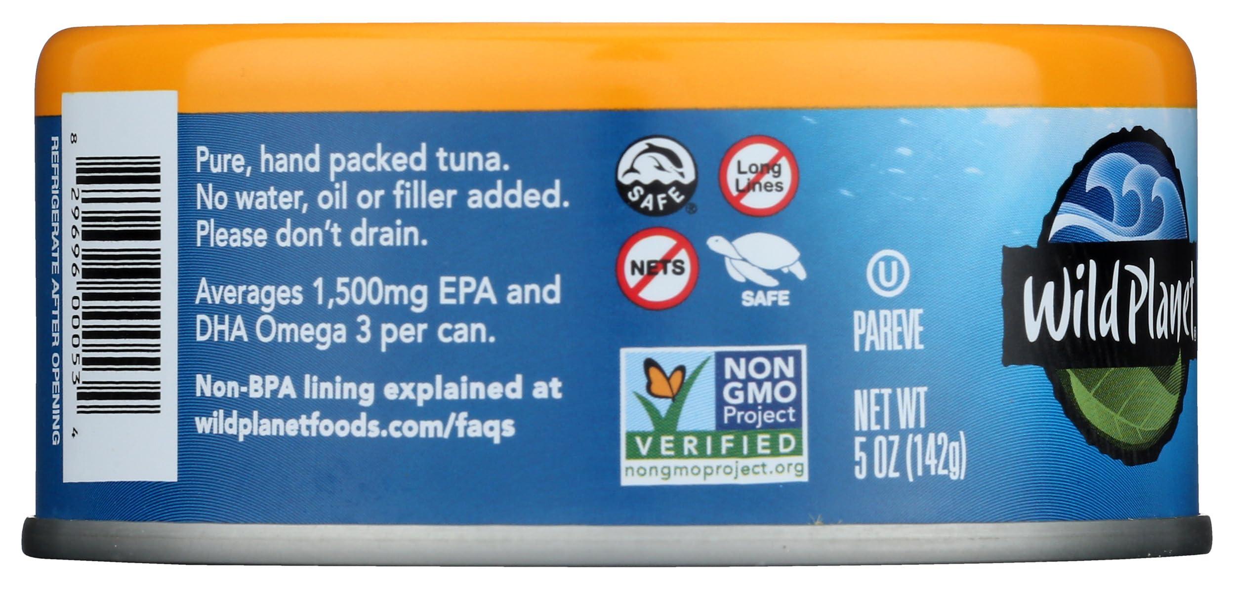 Wild Planet Wild Planet Sustainably Caught Wild Albacore Tuna, Cans, 5 oz