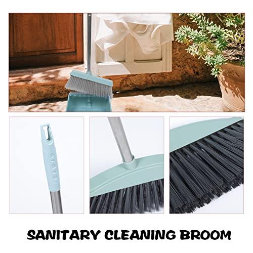 Yardwe Yardwe Indoor Outdoor Broom Floor Cleaning Broom with Long Handle Heavy- Duty Household Brooms for Home Kitchen